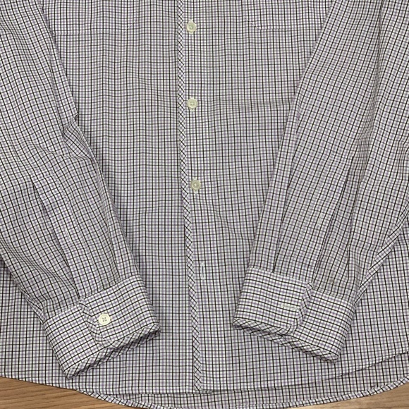 Michael Kors Tailored Fit L/S Dress Shirt Size L - Picture 4 of 6